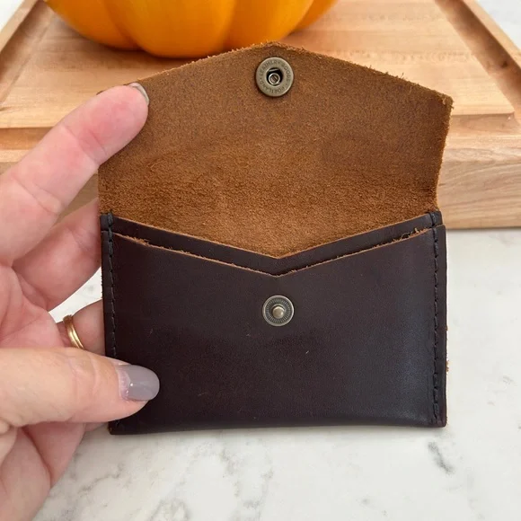 Portland Leather Oversized Zipper tote and mini envelope wallet - Picture 10 of 16